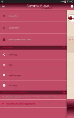 Romantic Love Songs Radio android App screenshot 2
